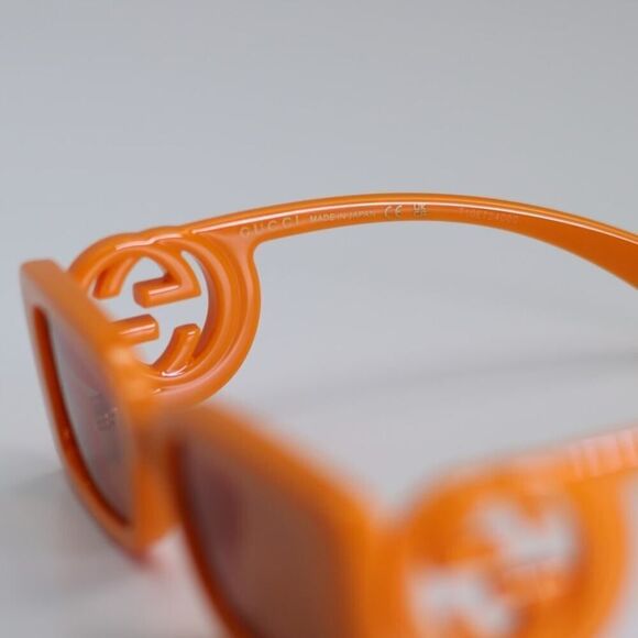 NEW Gucci Sunglasses GG1325S 008 Orange Rust Brown Unisex Authentic main image 10